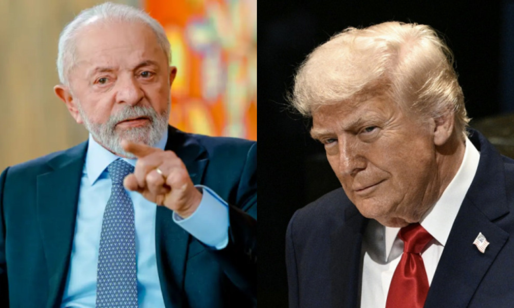Presidente Lula e Donald Trump, líder dos EUA RICARDO STUCKERT/PR / BRENDAN SMIALOWSKI / AFP