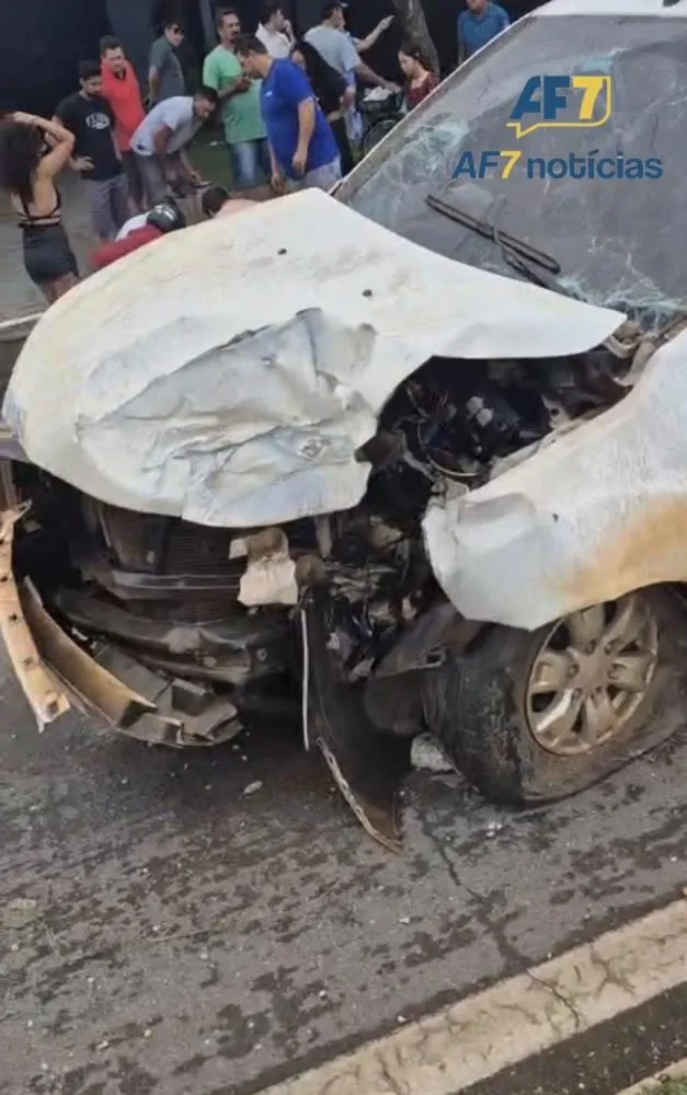 Grave acidente em Sorriso (MT) deixa mulher ferida 